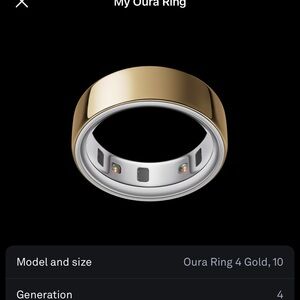 Oura Gold Wellness Tracking Ring